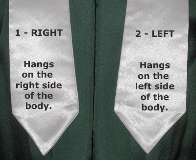 Customized One Side Screeenprint Graduation Stole – The Honors Program LLC