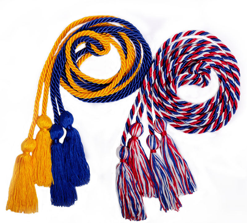 Double-Tied Graduation Honor Cord - Mix colors for a unique look