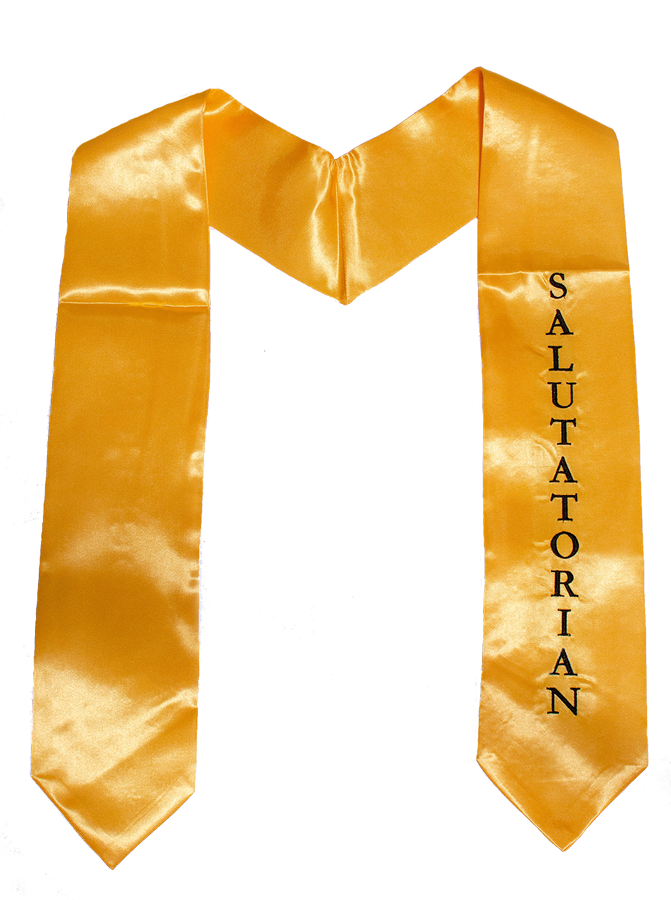 Embroidered Salutatorian Graduation Stole – The Honors Program LLC
